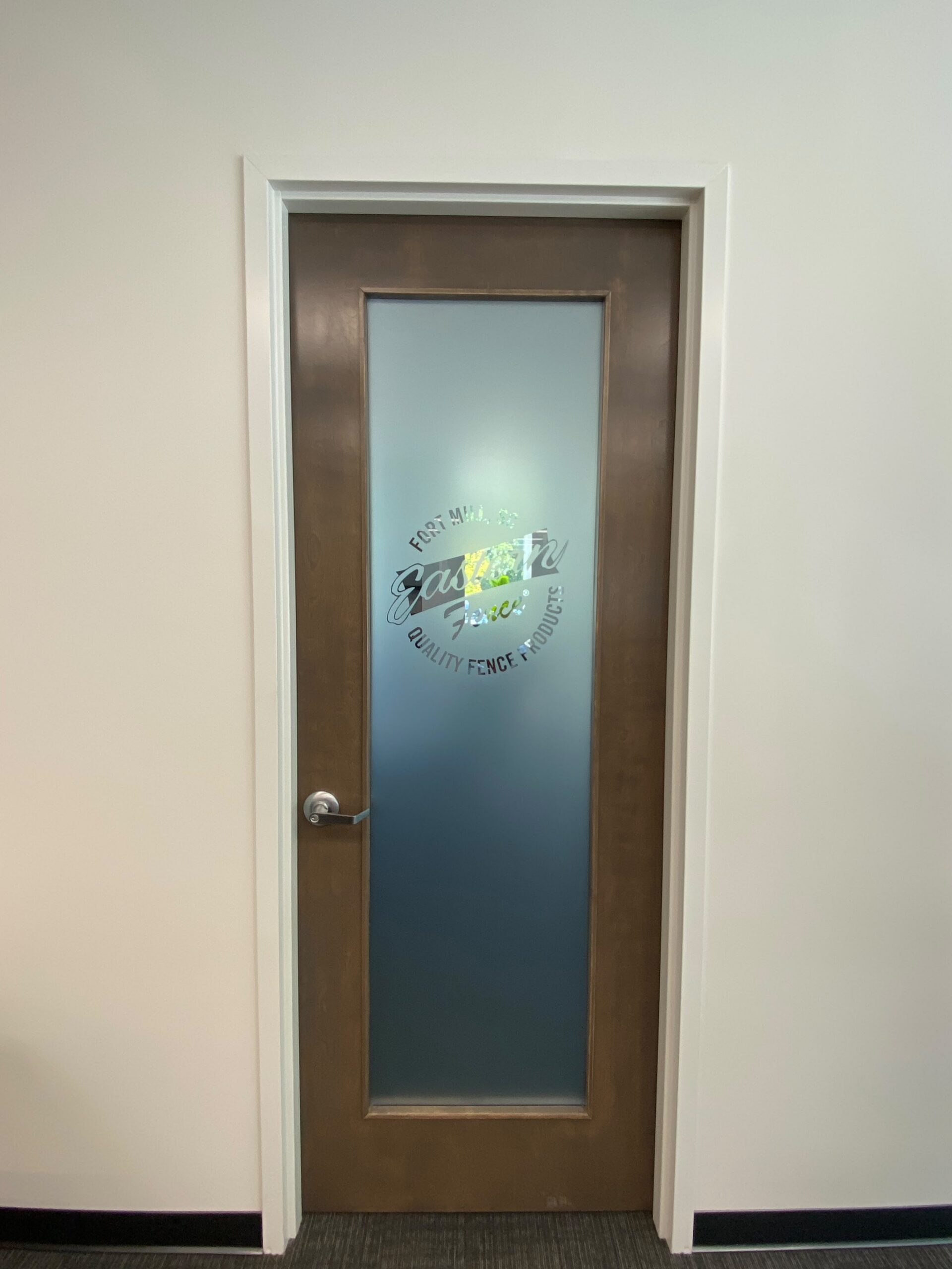 Glass door decal
