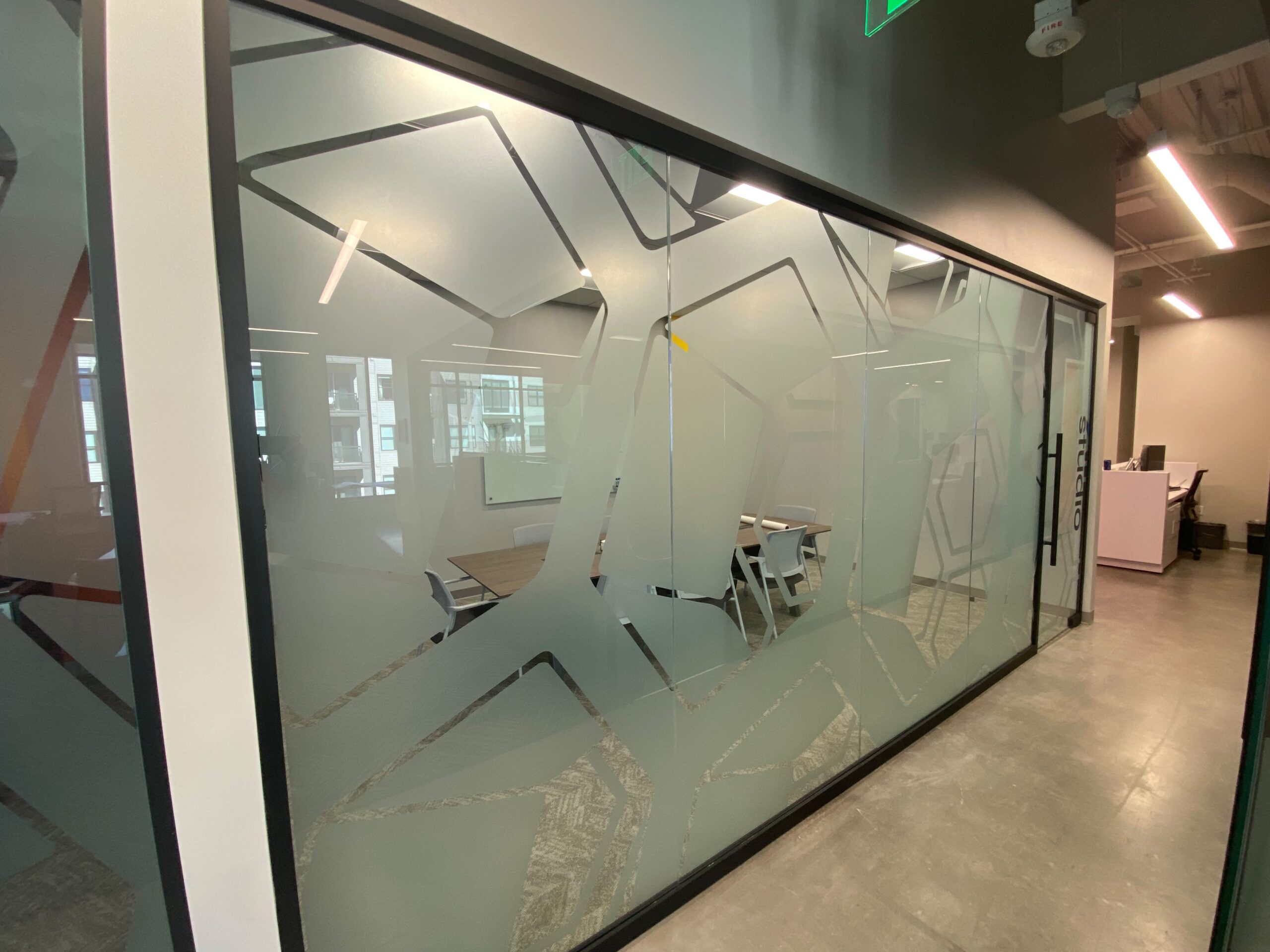 Glass wall graphics and office privacy film by SmartSwans