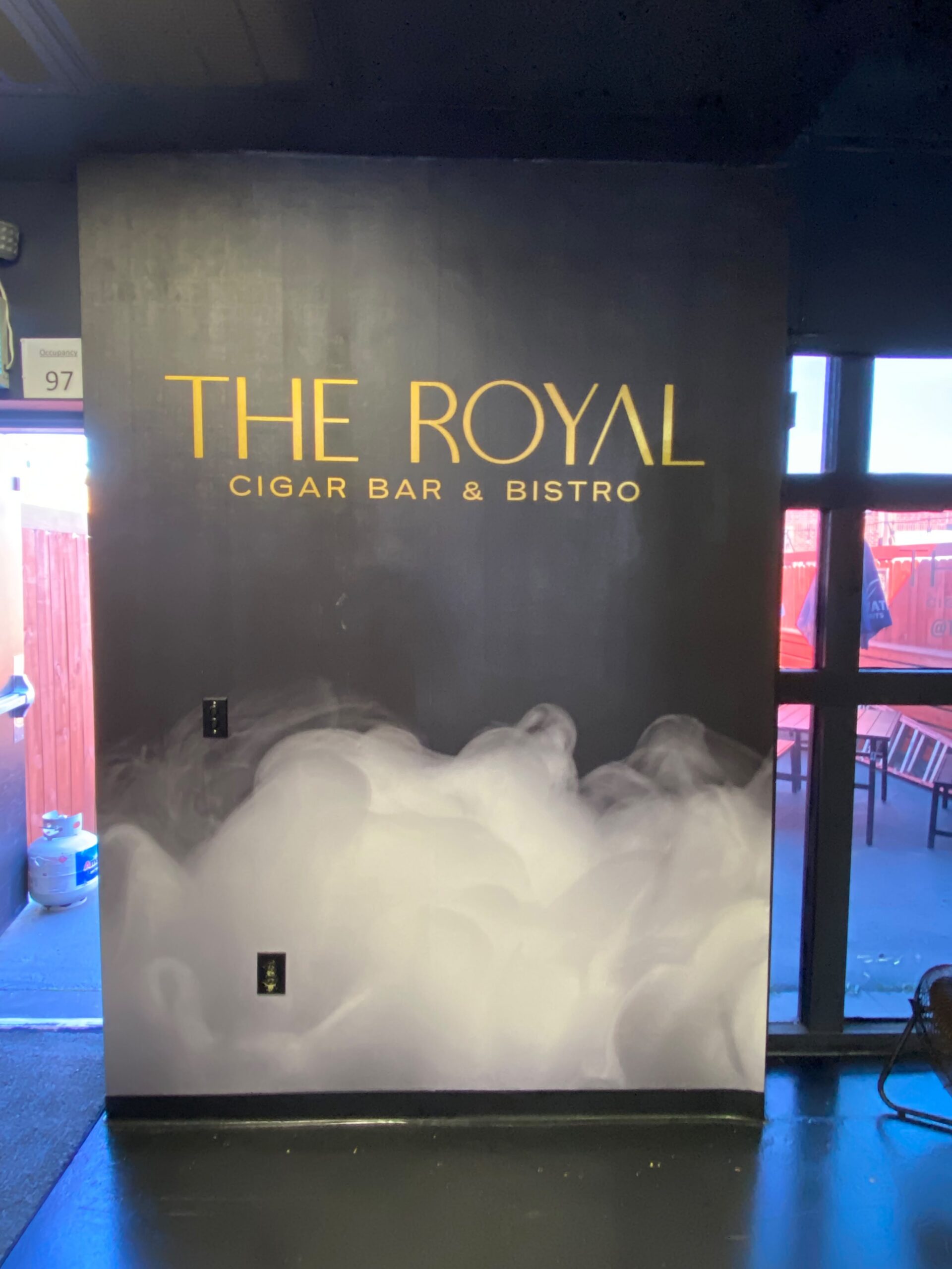 Illuminated storefront sign