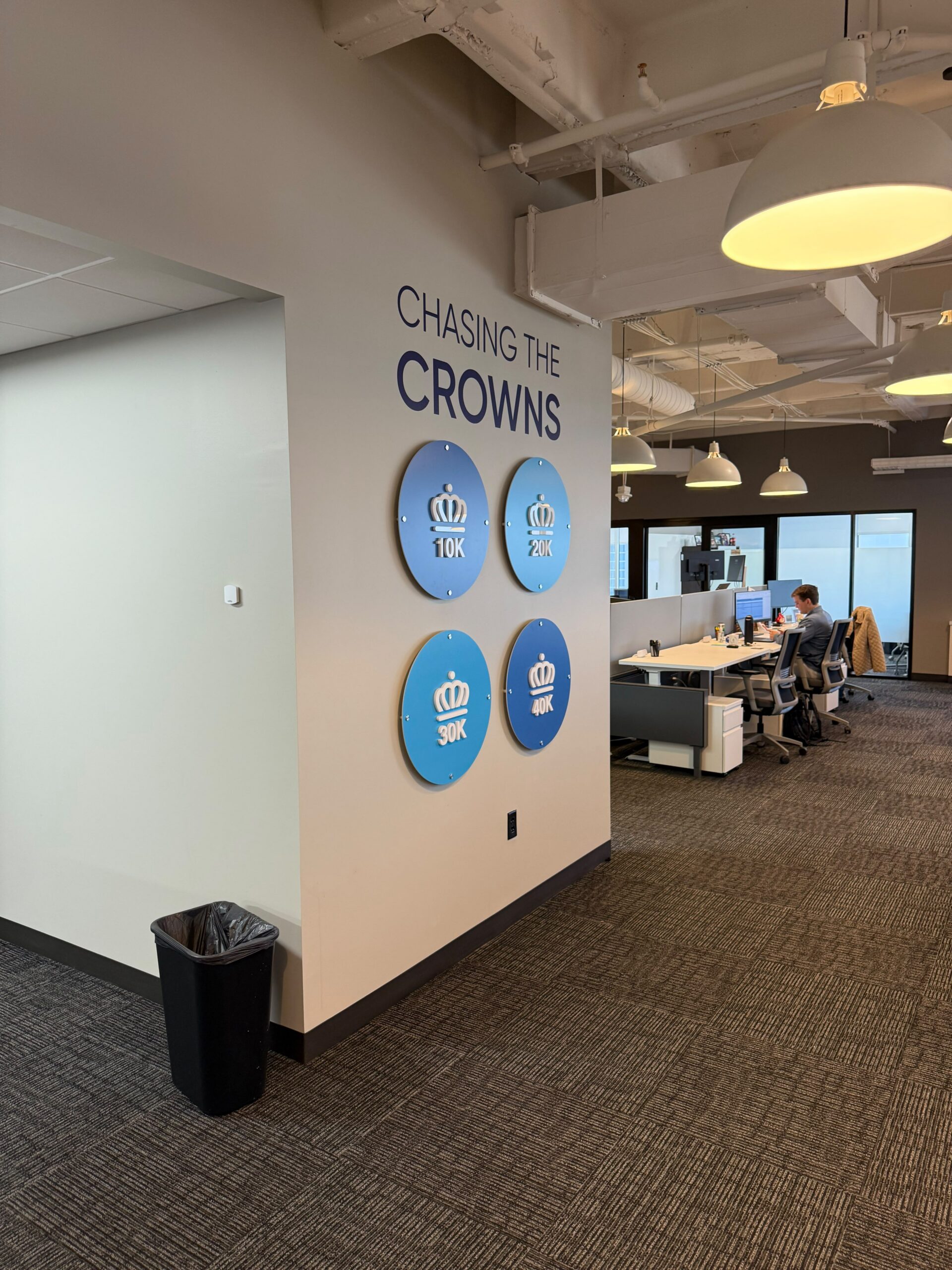 SmartSwans interior wall graphics and commercial wall branding project